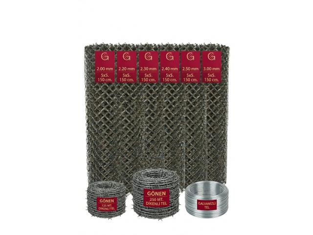 2.30 mm. Helezon Bahçe Çit Teli